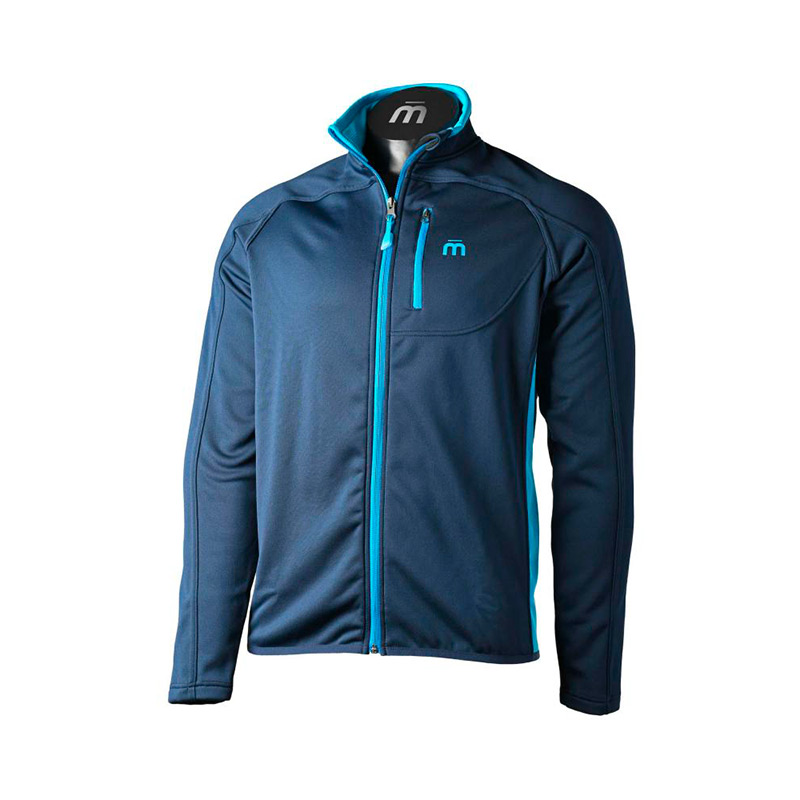 Кофта мужская MicoM Half Neck Full Zip Shirt Warm Control Peper Blue