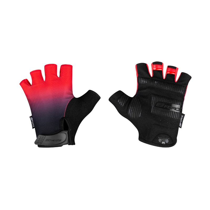 Перчатки велосипедные gloves FORCE SHADE red