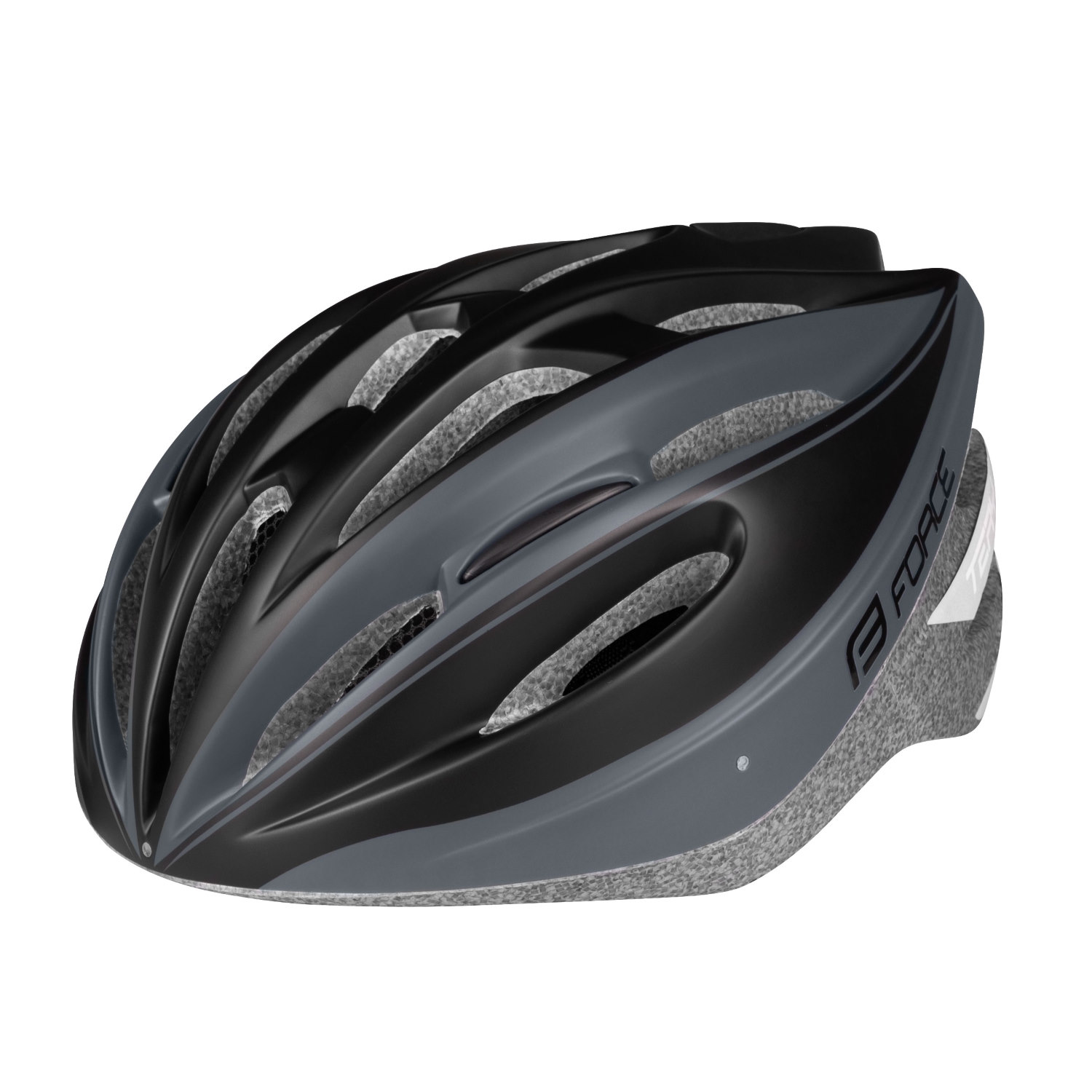 Шлем велосипедный FORCE TERY black/grey