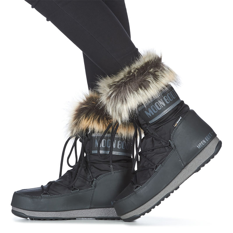 Сапоги женские MOON BOOT MONACO LOW WP 2 BLACK