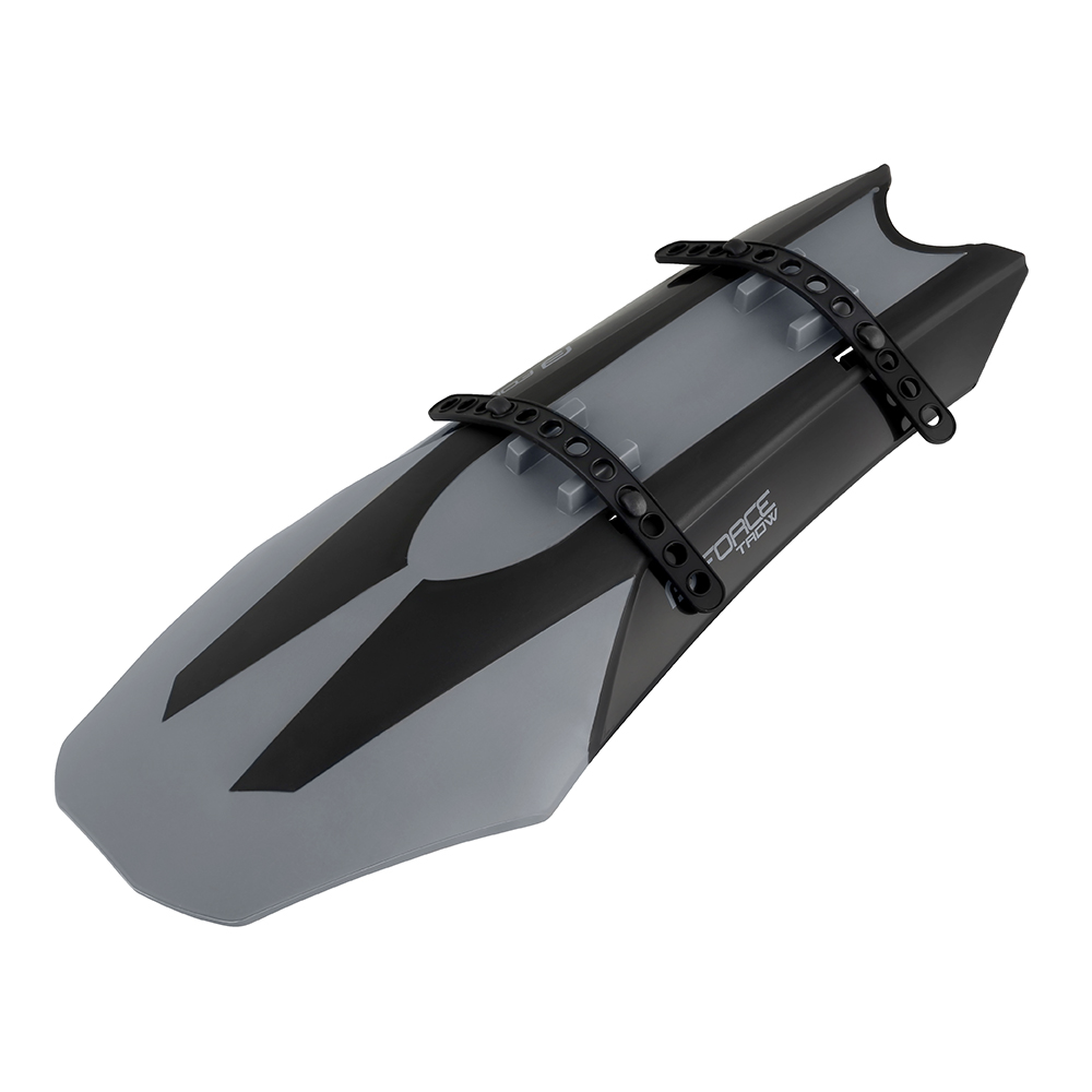 Крыло на раму mudguard FORCE TROW for frame tube+rubber strap Black