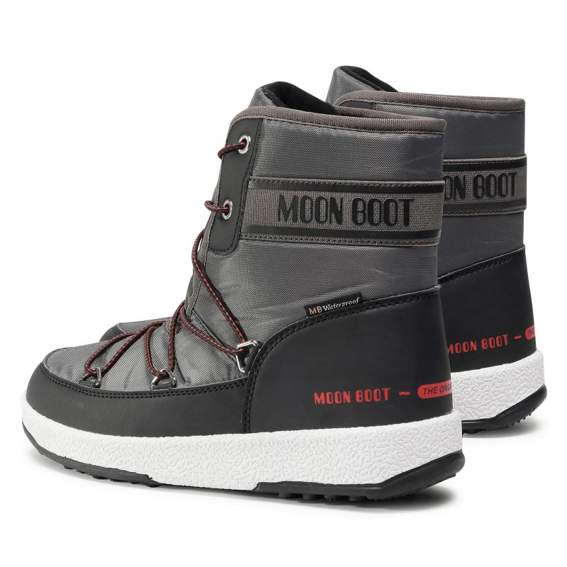 Сапоги детские MOON BOOT JR BOY MID WP 2 BLACK/CASTELROCK