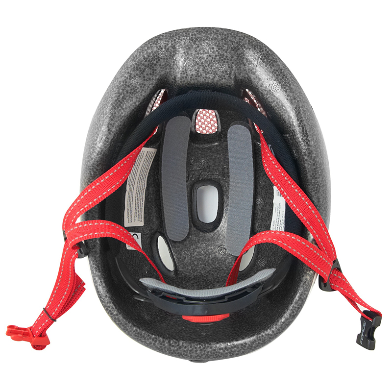 Шлем велосипедный детский FORCE FUN STRIPES child white-grey-red