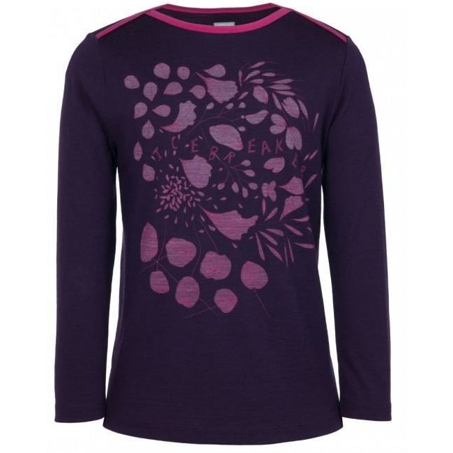 Футболка девочковая с длинным рукавом Mila LS Whirl K 200 Lotus