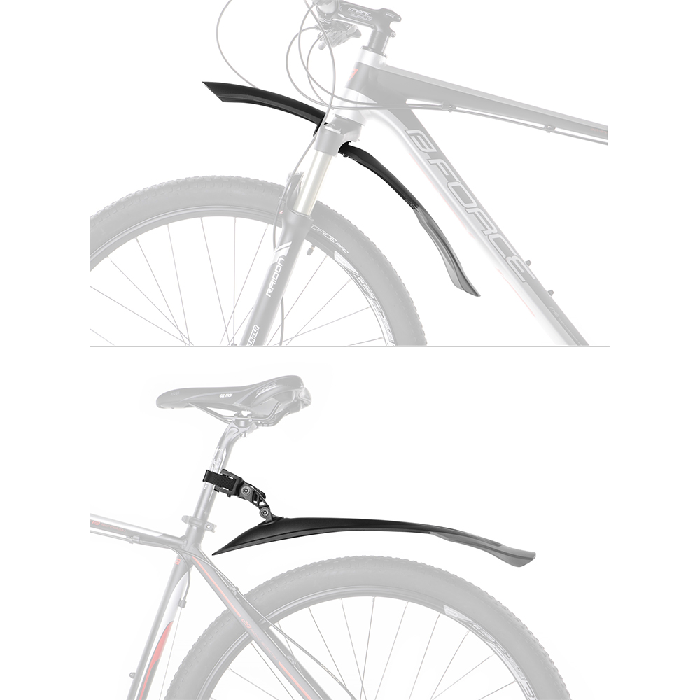 Крылья комплект mudguards FORCE WARD 24''-29'' Plastic Black-Grey