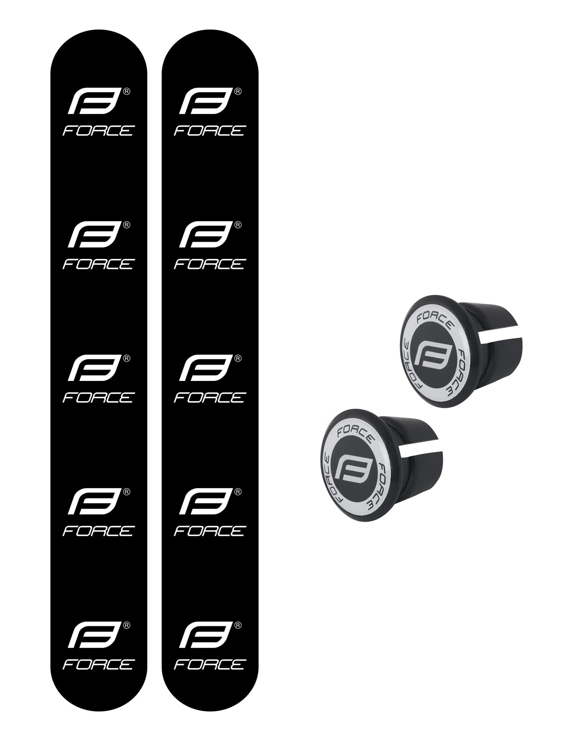 Лента для обмотки руля FORCE cork Black