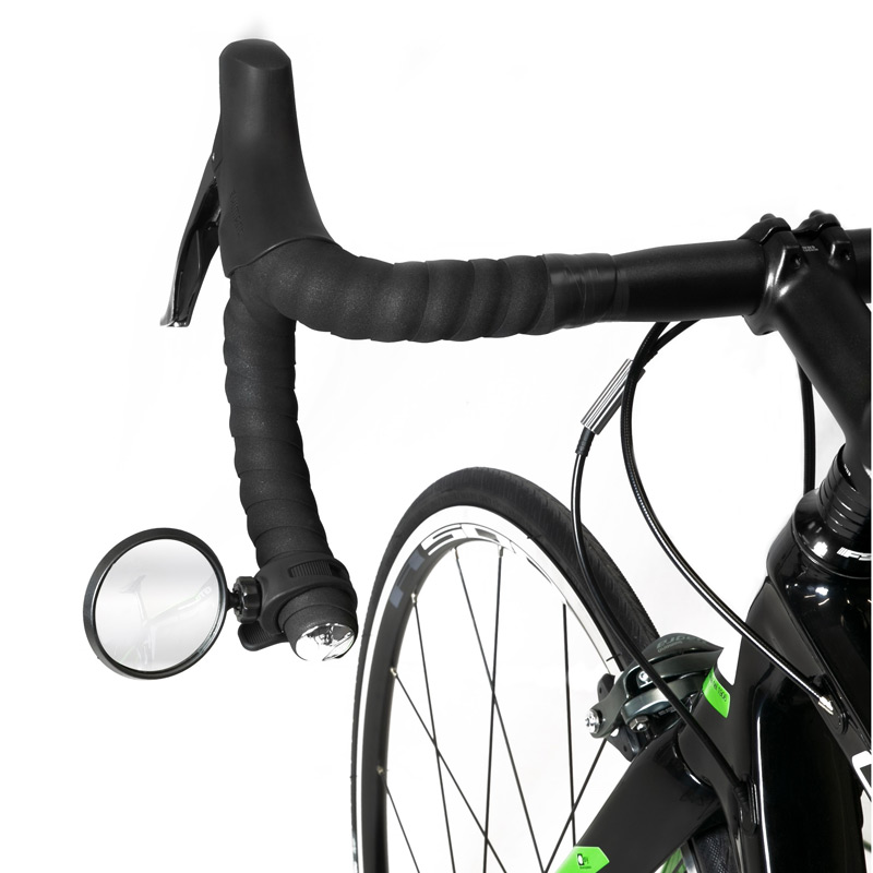 Зеркало заднего вида mirror FORCE turnable silicone holder Black