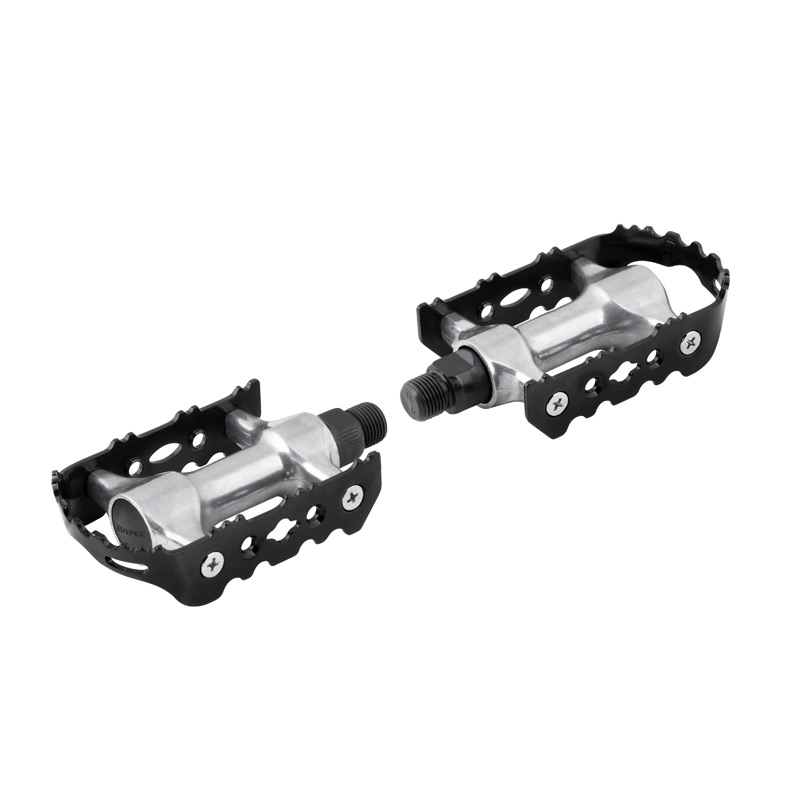 Педали pedals F 910 Al-Fe ball bearings Black/Silver
