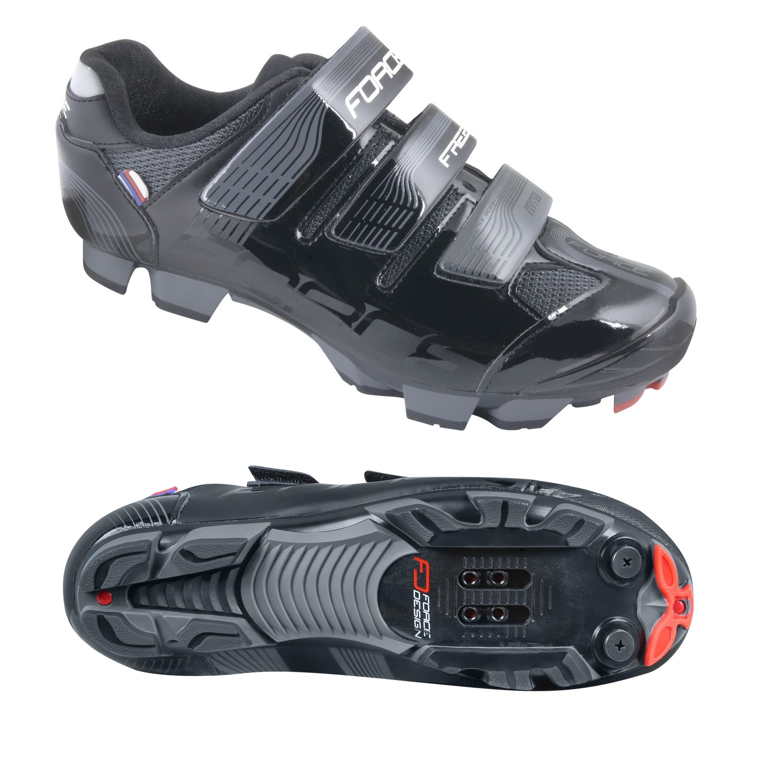 Туфли велосипедные shoes FORCE MTB FREE black