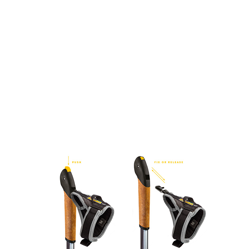 Палочки трекинговые Vipole FUJI CARBON 130 DLX 198g CARB