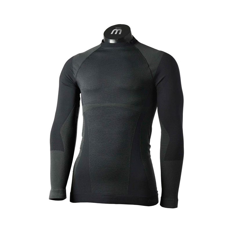 Термобелье мужское верх Mico MLS Round Neck Shirt Warm Control Piombo