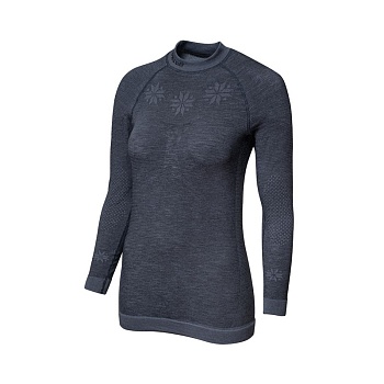 Термобелье женское верх  BLIZZARD Viva LS Merino Wool Anthracite