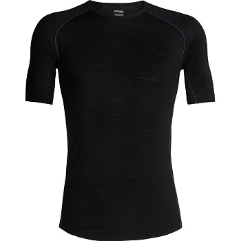 Футболка мужская Zone SS Crewe M 150 Black/Mineral Черная