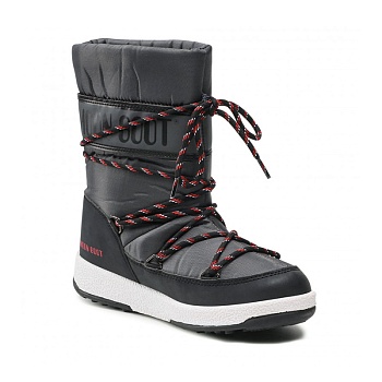 Сапоги детские MOON BOOT JR BOY SPORT WP BLACK/CASTELROCK