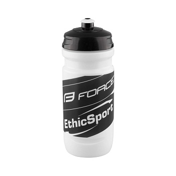 Велобутыль bottle FORCE-ETHIC SPORT 0,6 l, White-Black