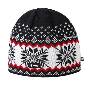 Шапочка КАМА A137 110 Black White