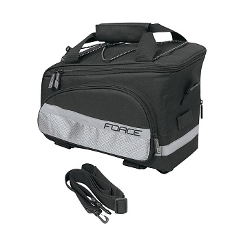 Сумка на багажник bag rear carrier FORCE SLIM, black 9I
